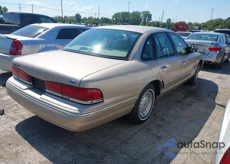 1997 Ford Crown Victoria Lx from USA, damaged, VIN 2FALP74W7VX203837